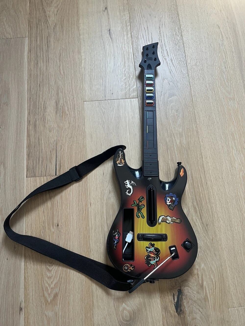 Red Octane Wireless Guitar Controller Sunburst for Nintendo Wii Great Condition